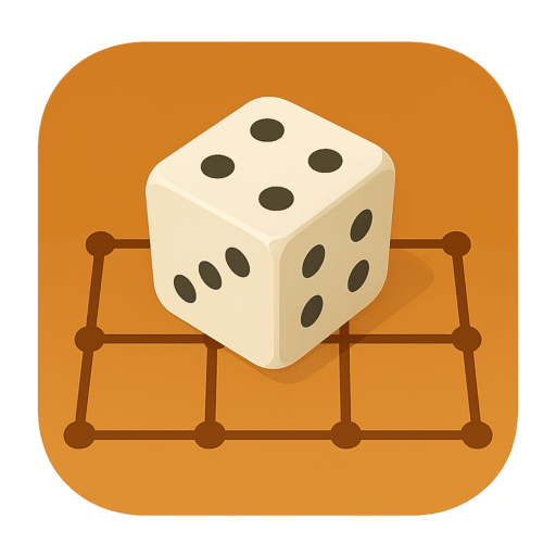 Dots and Boxes. Dice rolling